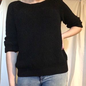 Black cotton sweater
